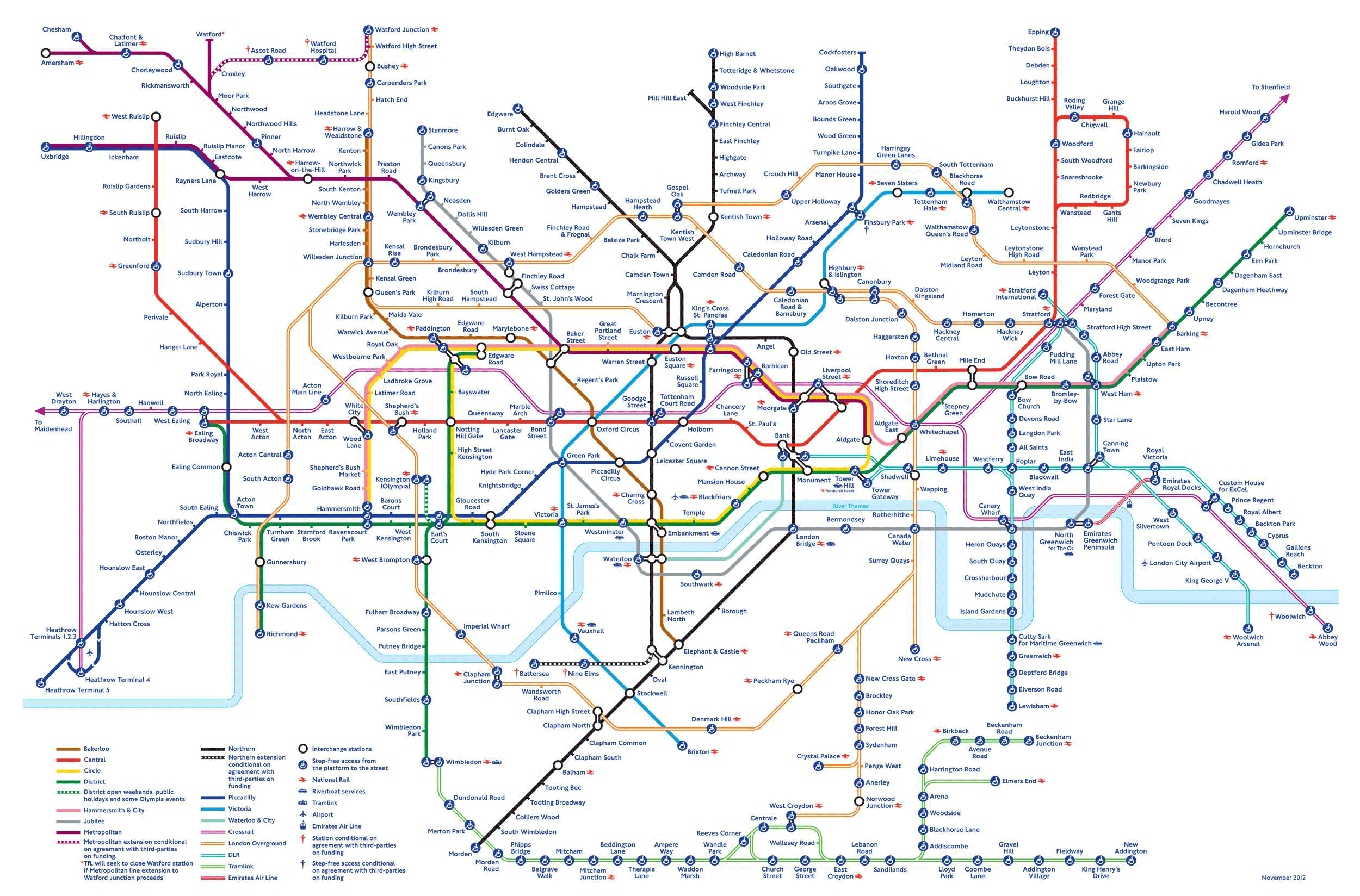 London Underground map 2015